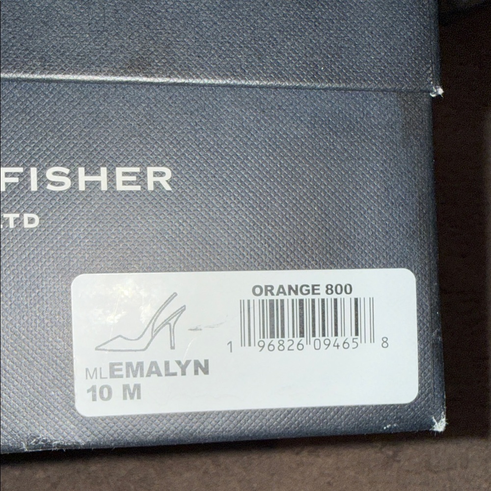 Marc Fisher EMALYN Bright Orange Slingback Heels COMFY - Picture 6 of 6